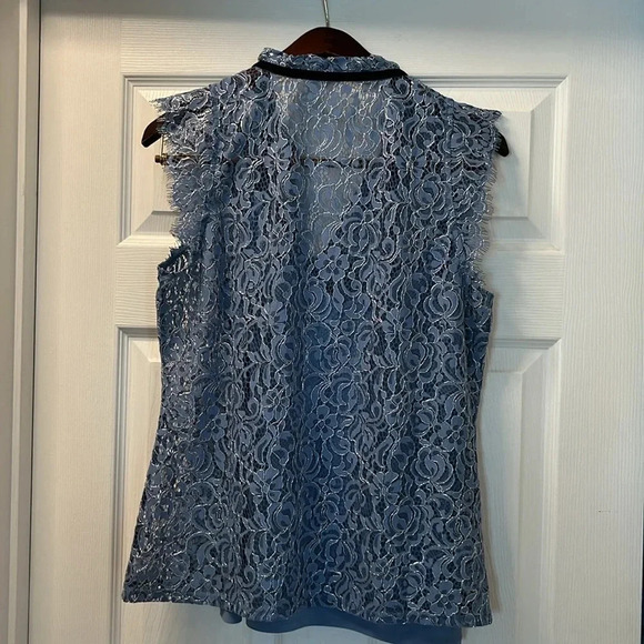 White House black market sleeveless high neck top - Picture 7 of 10